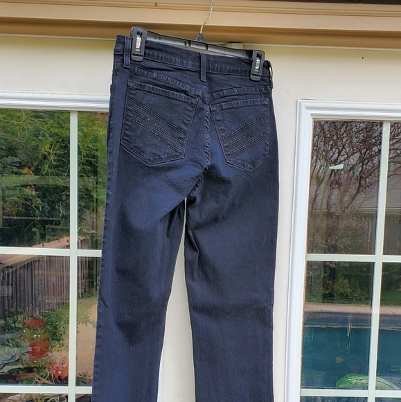 NYDJ Dark Blue Straight Leg Stretch Jeans - Picture 7 of 8